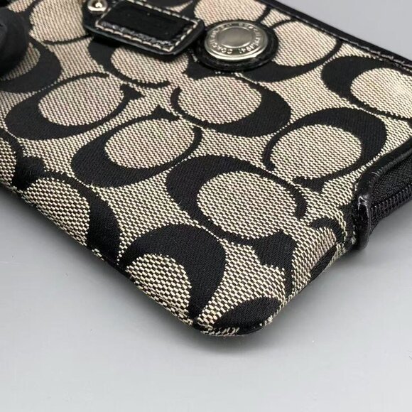 Coach Black and Grey Signature Wallet - Picture 6 of 12